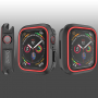 Silikonové pouzdro pro Apple Watch 40mm - černočervené
