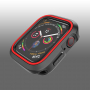Silikonové pouzdro pro Apple Watch 40mm - černočervené
