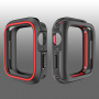 Silikonové pouzdro pro Apple Watch 40mm - černočervené