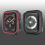 Silikonové pouzdro pro Apple Watch 40mm - černočervené