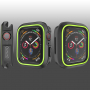 Silikonové pouzdro pro Apple Watch 40mm - černozelené