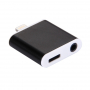 Adaptér / redukce lightning konektor na 3,5 mm jack s lightning konektorem pro Apple iPhone 8 / 8 Plus / 7 / 7 Plus / 6S / 6S Plus / 6 / 6 Plus