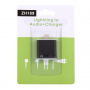 Adaptér / redukce lightning konektor na 3,5 mm jack s lightning konektorem pro Apple iPhone 8 / 8 Plus / 7 / 7 Plus / 6S / 6S Plus / 6 / 6 Plus