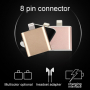 Adaptér / redukce lightning konektor na 3,5 mm jack s lightning konektorem pro Apple iPhone 8 / 8 Plus / 7 / 7 Plus / 6S / 6S Plus / 6 / 6 Plus