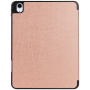 Pouzdro z PU kůže s prostorem na Apple Pencil a funkcí uspání pro iPad Air 11" (2024-2026) - růžovozlaté