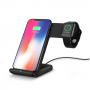 F11 bezdrátový stojánek pro iPhone / Apple Watch - 10W - černý