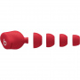 Beats Solo Buds bezdrátová sluchátka - průhledná červená