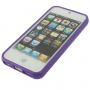 Gumový hladký kryt pro iPhone 5 / 5S / SE (2016) - fialový