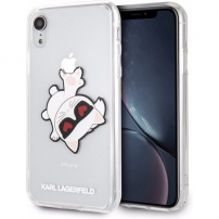 Karl Lagerfeld Fun Eaten Hard Case kryt pro iPhone XR - černý
