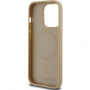 Karl Lagerfeld Monogram Metal Logo kryt s MagSafe pro iPhone 15 Pro Max - béžový