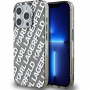 Karl Lagerfeld IML Electroplated Repeated Logo kryt pro iPhone 15 Pro Max - stříbrný
