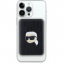Karl Lagerfeld Embossed Karl Head bezdrátová MagSafe powerbanka s portem USB-C - 5 000 mAh - černá