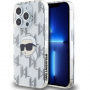 Karl Lagerfeld IML Electroplated Karl Head kryt pro iPhone 15 Pro Max - čirý