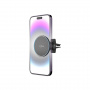 FIXED MagRound magnetický držák do auta do ventilační mřížky s bezdrátovým nabíjením pro iPhone - černý