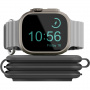 ENERGEA GoMag Trio Plus 3v1 bezdrátová MagSafe nabíječka pro iPhone / Apple Watch / AirPods - 15W - šedá