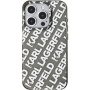 Karl Lagerfeld IML Electroplated Repeated Logo kryt pro iPhone 15 Pro Max - stříbrný