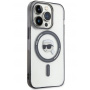 Karl Lagerfeld IML Karl´s Head kryt s MagSafe pro iPhone 15 Pro - černý