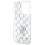 Karl Lagerfeld Monogram Choupette kryt pro iPhone 15 Pro Max - stříbrný