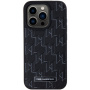 Karl Lagerfeld Monogram Metal Logo kryt s MagSafe pro iPhone 15 Pro Max - černý