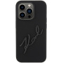 Karl Lagerfeld Karl Script Logo silikonový kryt pro iPhone 15 Pro - černý