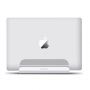 BESTAND 2v1 vertikální stojánek pro iPhone / iPad / Macbook - stříbrná