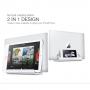 BESTAND 2v1 vertikální stojánek pro iPhone / iPad / Macbook - stříbrná