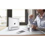 BESTAND 2v1 vertikální stojánek pro iPhone / iPad / Macbook - stříbrná