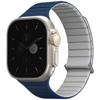 UNIQ Revix Evo oboustranný řemínek pro Apple Watch Ultra 49mm / 46mm / 45mm / 44mm / 42mm - modrošedý