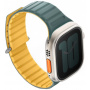 UNIQ Revix Evo oboustranný řemínek pro Apple Watch Ultra 49mm / 46mm / 45mm / 44mm / 42mm - petrolejovožlutý