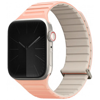 UNIQ Revix Evo oboustranný řemínek pro Apple Watch 42mm / 41mm / 40mm / 38mm - růžovokrémový
