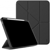 UNIQ Moven pouzdro s origami stojánkem a prostorem na Apple Pencil pro iPad Pro 13" (2024/2025) - tmavě šedé