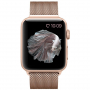 Kovový řemínek milánský tah pro Apple Watch Ultra 49mm / 46mm / 45mm / 44mm / 42mm - růžovozlatý