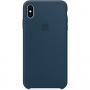 Originální Apple silikonový kryt pro iPhone XS Max - podmořsky zelený