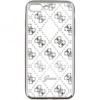 Guess 4G TPU pouzdro iPhone 7 Plus / 8 Plus - stříbrné