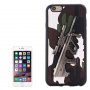 Plastový kryt s 3D motivem pušky Steyr AUG A1 pro Apple iPhone 6S / 6 - bílý
