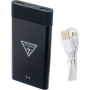 Guess powerbanka s bezdrátovým nabíjením 8000mAh - černá