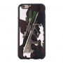 Plastový kryt s 3D motivem pušky Steyr AUG A1 pro Apple iPhone 6S / 6 - bílý