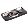 Plastový kryt s 3D motivem pušky Steyr AUG A1 pro Apple iPhone 6S / 6 - bílý