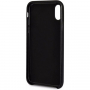 Guess PU Leather Case Triangle kryt pro iPhone XS Max - černý