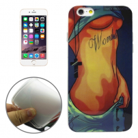 Ochranný kryt / obal s průhledným obvodovým rámečkem pro Apple iPhone 6S / 6 - sexy dívka - wonderful
