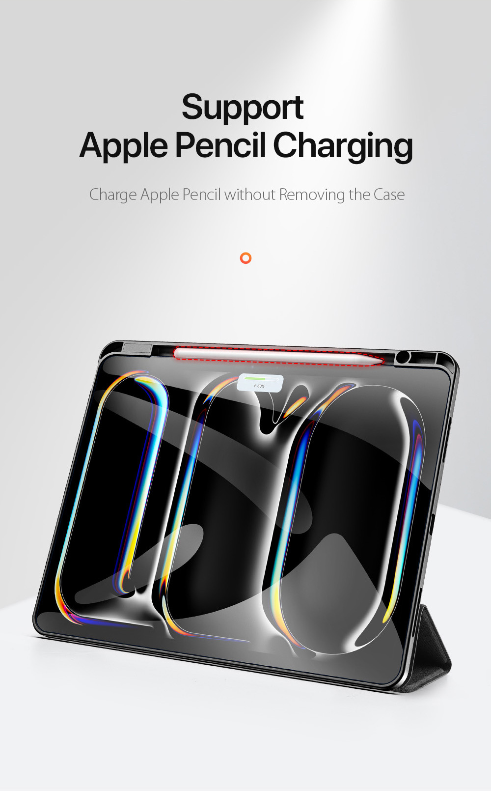DUX DUCIS Domo pouzdro s prostorem na Apple Pencil a funkcí uspání pro iPad Pro 13