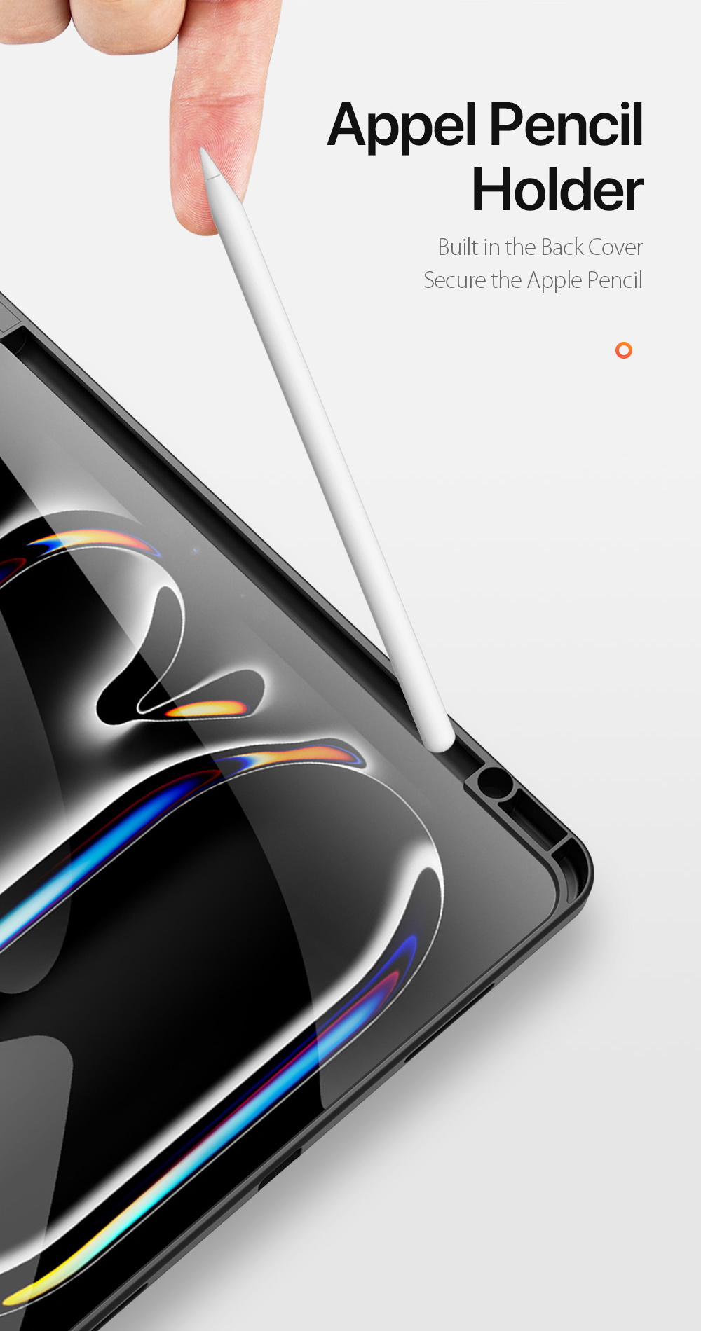 DUX DUCIS Domo pouzdro s prostorem na Apple Pencil a funkcí uspání pro iPad Pro 13