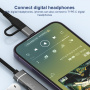 OTG-019G 5v1 hub - slot na SD / TF kartu / 2x USB-C / USB-A na USB-C - šedý