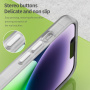 Matný průsvitný kryt s MagSafe pro iPhone 16 Plus - bílý