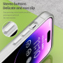 Matný průsvitný kryt s MagSafe pro iPhone 16 Pro Max - bílý