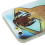 Ochranný kryt / obal s průhledným obvodovým rámečkem pro Apple iPhone 6S / 6 - sexy dívka - záda