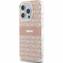 DKNY Repeat Pattern Tonal Stripe kryt s MagSafe pro iPhone 13 Pro Max - růžový