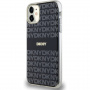 DKNY Repeat Pattern Tonal Stripe kryt s MagSafe pro iPhone 11 - černý