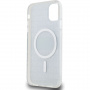 DKNY Repeat Pattern Tonal Stripe kryt s MagSafe pro iPhone 11 - černý