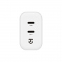 Tactical Base Plug Dual nabíjecí adaptér s porty 2x USB-C - 40W - bílý